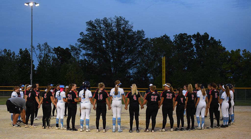 Southern Boone County and Tolton players come together